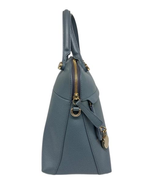 FURLA（フルラ）FURLA (フルラ) PIPER パイパー レザー 2WAYショルダーバッグ ブルーの古着・服飾アイテム