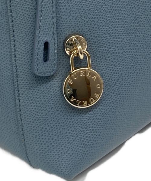 FURLA（フルラ）FURLA (フルラ) PIPER パイパー レザー 2WAYショルダーバッグ ブルーの古着・服飾アイテム