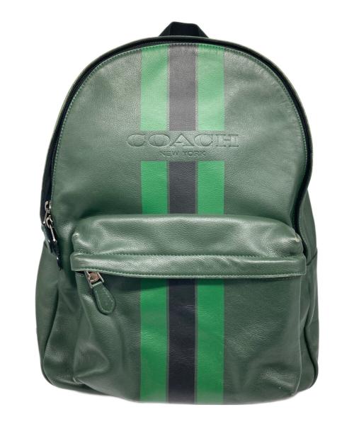 COACH（コーチ）COACH (コーチ) Charles Backpack グリーンの古着・服飾アイテム