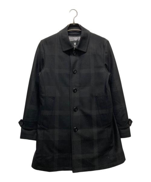 BLACK LABEL CRESTBRIDGE（ブラックレーベル クレストブリッジ）BLACK LABEL CRESTBRIDGE (ブラックレーベル クレストブリッジ) ライナー付ステンカラーコート ブラック サイズ:Mの古着・服飾アイテム