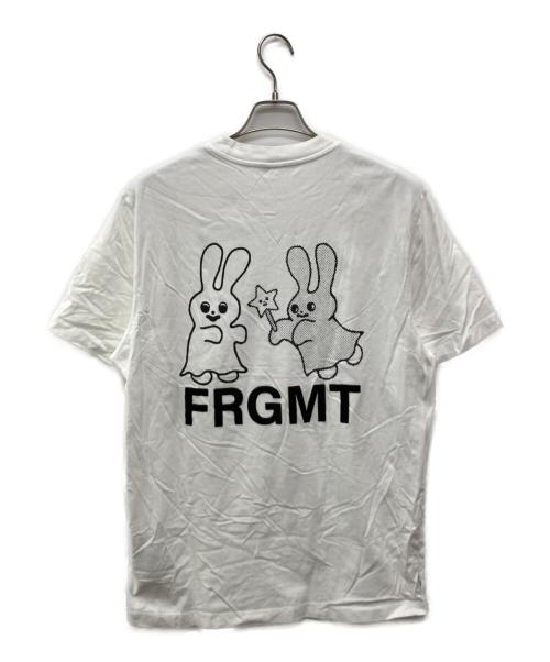 MONCLER（モンクレール）MONCLER (モンクレール) FRGMT (フラグメントデザイン) ゴーストうさぎFRGMTレタリングTシャツ/K109U8C00001 M3265 ホワイト サイズ:Ｌの古着・服飾アイテム
