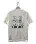 MONCLER (モンクレール) FRGMT (フラグメントデザイン) ゴーストうさぎFRGMTレタリングTシャツ/K109U8C00001 M3265 ホワイト サイズ:Ｌ：20000円