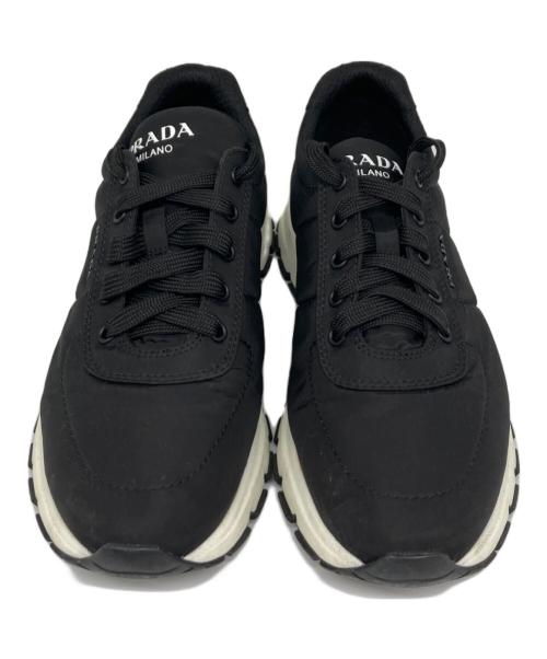 PRADA（プラダ）PRADA (プラダ) ナイロンスニーカー ブラック サイズ:61/2の古着・服飾アイテム