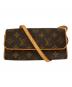 LOUIS VUITTON（ルイ ヴィトン）の古着「ポシェットツインPM/	M51854」｜ブラウン