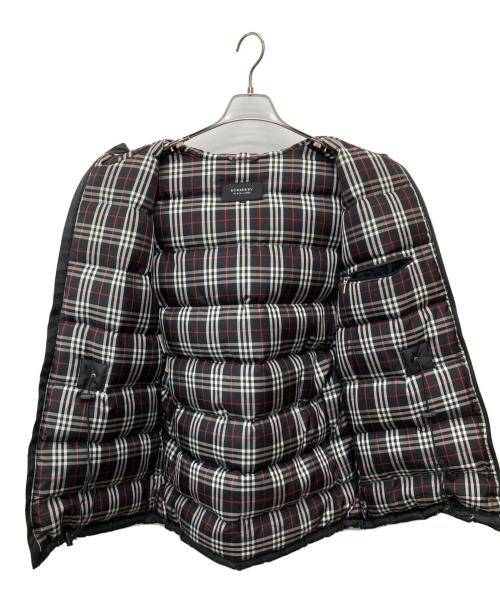 BURBERRY BLACK LABEL（バーバリーブラックレーベル）BURBERRY BLACK LABEL (バーバリーブラックレーベル) 裏地ノバチェック ダウンジャケット ブラック サイズ:Ｍの古着・服飾アイテム