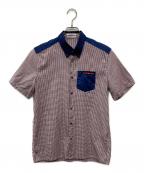 PRADAプラダ）の古着「S/S チェックシャツ/8C334 8141」｜レッド