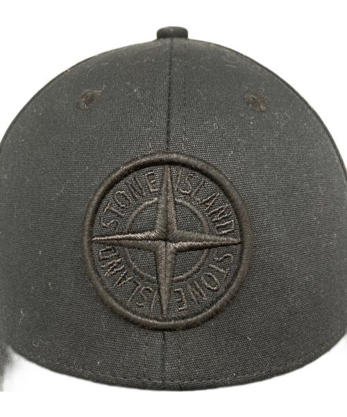 STONE ISLAND（ストーンアイランド）STONE ISLAND (ストーンアイランド) ベースボールロゴキャップ ブラック サイズ:UNの古着・服飾アイテム