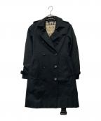 BURBERRY LONDONバーバリーロンドン）の古着「KENSINGTON TRENCH COAT」｜ブラック