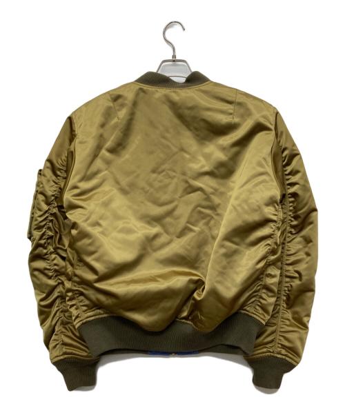 DIESEL（ディーゼル）DIESEL (ディーゼル) リバーシブルフライトジャケット カーキ×ブルー サイズ:Lの古着・服飾アイテム