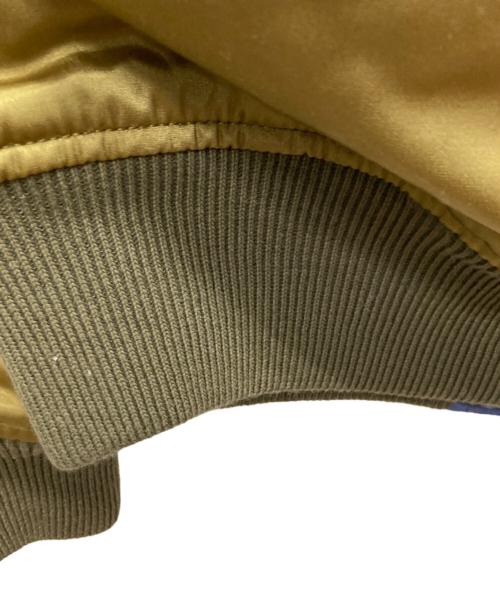 DIESEL（ディーゼル）DIESEL (ディーゼル) リバーシブルフライトジャケット カーキ×ブルー サイズ:Lの古着・服飾アイテム