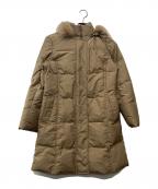 BURBERRY LONDONバーバリーロンドン）の古着「ノバチェック柄ダウンコート」｜ブラウン