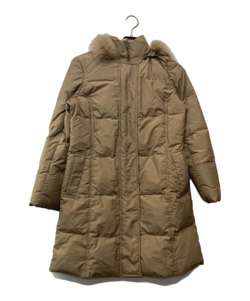 BURBERRY LONDON（バーバリーロンドン）BURBERRY LONDON (バーバリーロンドン) ノバチェック柄ダウンコート ブラウン サイズ:38の古着・服飾アイテム