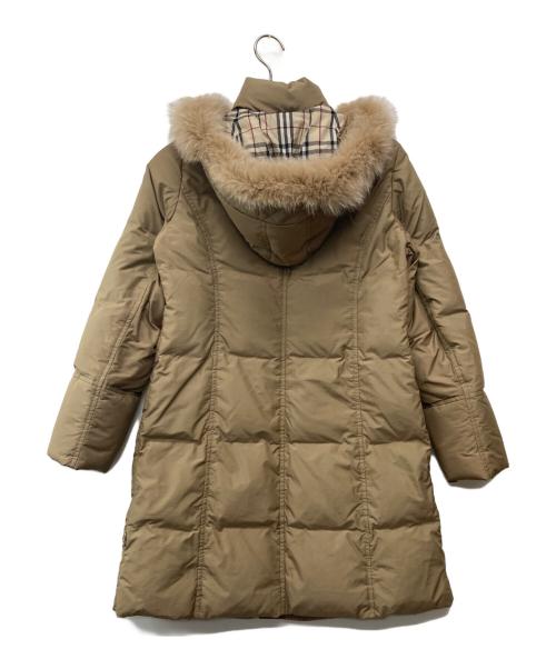 BURBERRY LONDON（バーバリーロンドン）BURBERRY LONDON (バーバリーロンドン) ノバチェック柄ダウンコート ブラウン サイズ:38の古着・服飾アイテム