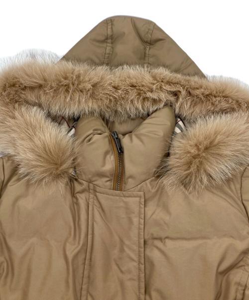 BURBERRY LONDON（バーバリーロンドン）BURBERRY LONDON (バーバリーロンドン) ノバチェック柄ダウンコート ブラウン サイズ:38の古着・服飾アイテム