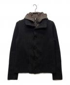C.P COMPANYシーピーカンパニー）の古着「05AW ニットドッキングジャケット」｜ブラウン