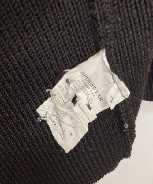 C.P COMPANY（シーピーカンパニー）C.P COMPANY (シーピーカンパニー)  05AW ニットドッキングジャケット ブラウン サイズ:3の古着・服飾アイテム