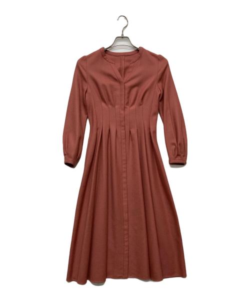 ANAYI（アナイ）ANAYI (アナイ) ウールジョーゼットタックフレアワンピース/102127-14-940 ピンク サイズ:36の古着・服飾アイテム