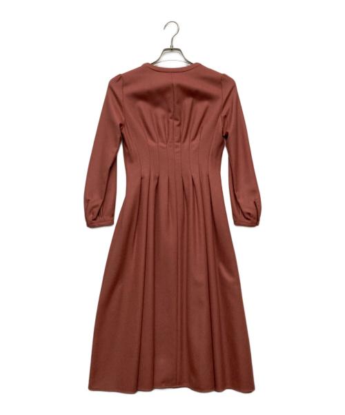 ANAYI（アナイ）ANAYI (アナイ) ウールジョーゼットタックフレアワンピース/102127-14-940 ピンク サイズ:36の古着・服飾アイテム