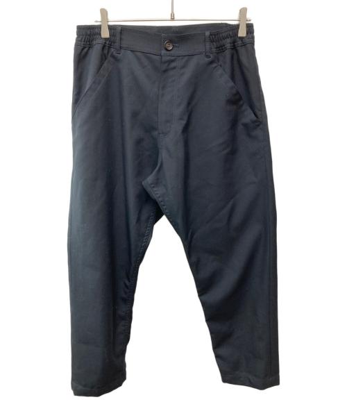 COMME des GARCONS HOMME DEUX（コムデギャルソン オム ドゥ）COMME des GARCONS HOMME DEUX (コムデギャルソン オム ドゥ) ウールポリツイル パッカリング テーパード パンツ ブラック サイズ:Ｍの古着・服飾アイテム