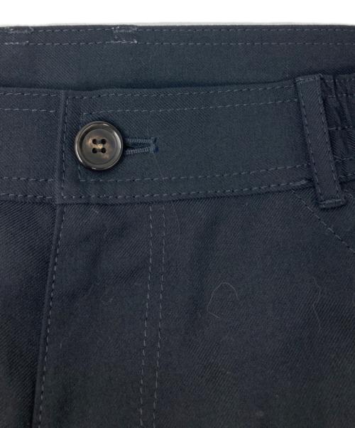 COMME des GARCONS HOMME DEUX（コムデギャルソン オム ドゥ）COMME des GARCONS HOMME DEUX (コムデギャルソン オム ドゥ) ウールポリツイル パッカリング テーパード パンツ ブラック サイズ:Ｍの古着・服飾アイテム