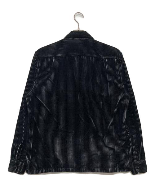 SUPREME（シュプリーム）Supreme (シュプリーム) 23ss 2-Tone Corduroy Zip Up Shirt ブラック サイズ:Mの古着・服飾アイテム