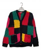 SUPREMEシュプリーム）の古着「23aw Patchwork Cable Knit Cardigan」｜マルチカラー