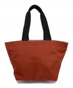 Herve Chapelierエルベシャプリエ）の古着「舟形トートバッグ」｜ブラウン×ピンク