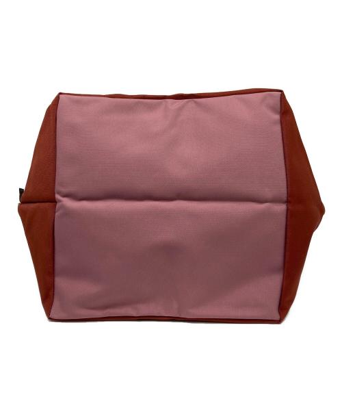 Herve Chapelier（エルベシャプリエ）Herve Chapelier (エルベシャプリエ) 舟形トートバッグ ブラウン×ピンクの古着・服飾アイテム