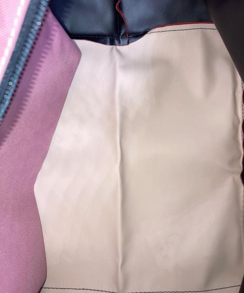 Herve Chapelier（エルベシャプリエ）Herve Chapelier (エルベシャプリエ) 舟形トートバッグ ブラウン×ピンクの古着・服飾アイテム