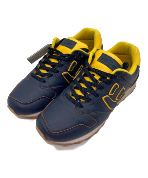 Sangacio（サンガッチョ）SANGACIO (サンガッチョ) にゅ～ず スニーカー ネイビー×イエロー サイズ:US8.5の古着・服飾アイテム