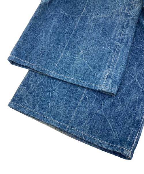 AURALEE（オーラリー）AURALEE (オーラリー) SELVEDGE FADED LIGHT DENIM PANTS ブルー サイズ:4の古着・服飾アイテム