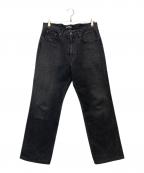 AURALEEオーラリー）の古着「WASHED HARD TWIST DENIM 5P PANTS」｜ブラック