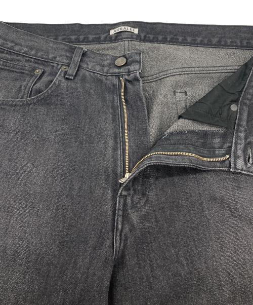 AURALEE（オーラリー）AURALEE (オーラリー) WASHED HARD TWIST DENIM 5P PANTS ブラック サイズ:SIZE 81cm (W32)の古着・服飾アイテム