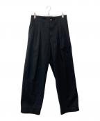 AURALEEオーラリー）の古着「SUPER FINE WOOL COTTON TWILL SLACKS」｜ブラック