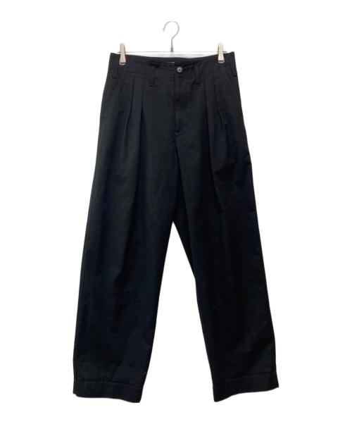 AURALEE（オーラリー）AURALEE (オーラリー) SUPER FINE WOOL COTTON TWILL SLACKS ブラック サイズ:５の古着・服飾アイテム