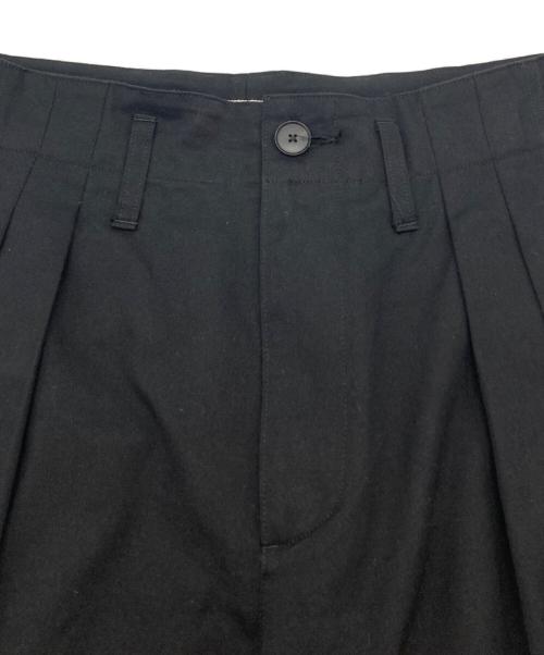 AURALEE（オーラリー）AURALEE (オーラリー) SUPER FINE WOOL COTTON TWILL SLACKS ブラック サイズ:５の古着・服飾アイテム