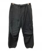 ESTNATIONエストネーション）の古着「SUS-SOUS コットンリネン ワイドパンツ」｜ブラック
