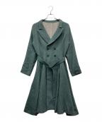 hazamaハザマ）の古着「19AW 経年真価の揺らめくコート」｜グリーン