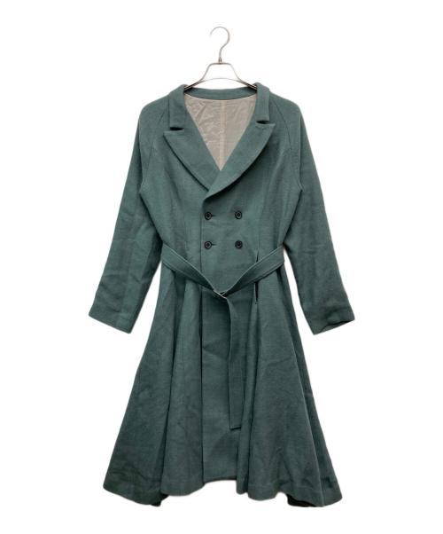 hazama（ハザマ）hazama (ハザマ) 19AW 経年真価の揺らめくコート グリーン サイズ:なしの古着・服飾アイテム