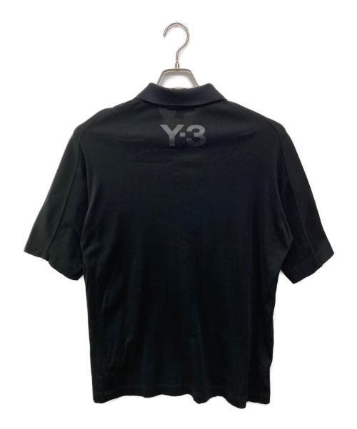 adidas（アディダス）adidas (アディダス) Y-3 (ワイスリー) 半袖ポロシャツ ブラック サイズ:Lの古着・服飾アイテム