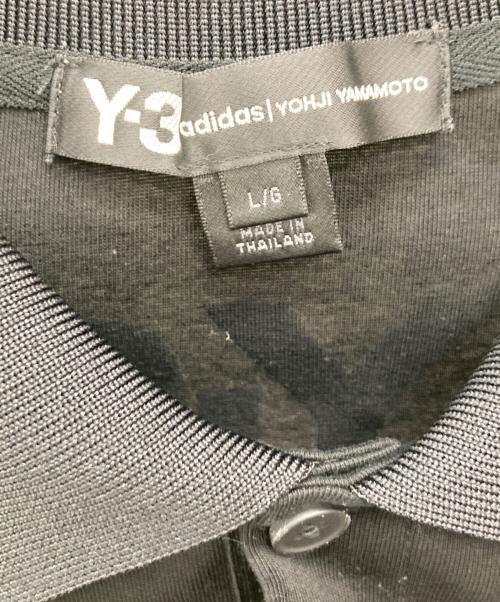 adidas（アディダス）adidas (アディダス) Y-3 (ワイスリー) 半袖ポロシャツ ブラック サイズ:Lの古着・服飾アイテム
