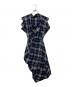 Vivienne Westwood（ヴィヴィアンウエストウッド）の古着「ノースリーブチェックワンピース/S26CT0623」｜ネイビー