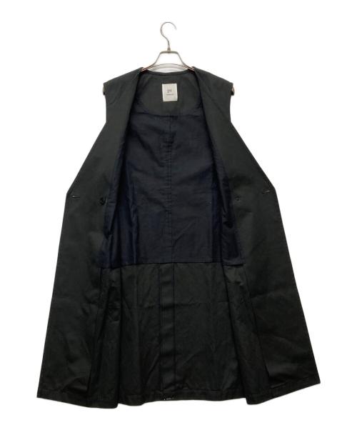 1er Arrondissement（プルミエ アロンディスモン）1er Arrondissement (プルミエ アロンディスモン) コットンヘンプツイルロングジレ/B1041AFV035 ブラック サイズ:38の古着・服飾アイテム