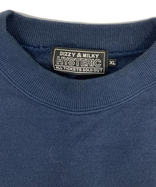 Hysteric Glamour（ヒステリックグラマー）Hysteric Glamour (ヒステリックグラマー) GIRLS CLUBスウェット ネイビー サイズ:XLの古着・服飾アイテム