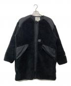 WOOLRICHウールリッチ）の古着「TERRA PILE FLEECE LONG JACKE」｜ブラック