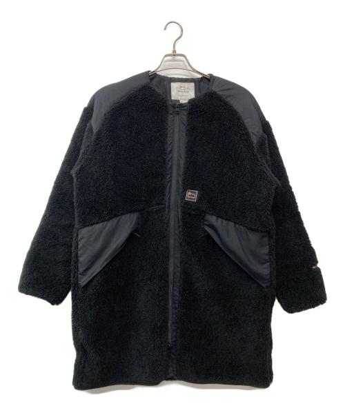 WOOLRICH（ウールリッチ）WOOLRICH (ウールリッチ) TERRA PILE FLEECE LONG JACKE ブラック サイズ:Ｓの古着・服飾アイテム