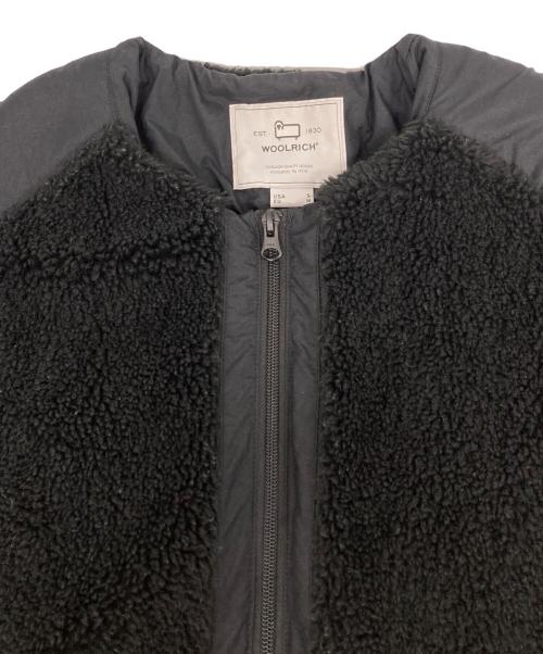 WOOLRICH（ウールリッチ）WOOLRICH (ウールリッチ) TERRA PILE FLEECE LONG JACKE ブラック サイズ:Ｓの古着・服飾アイテム