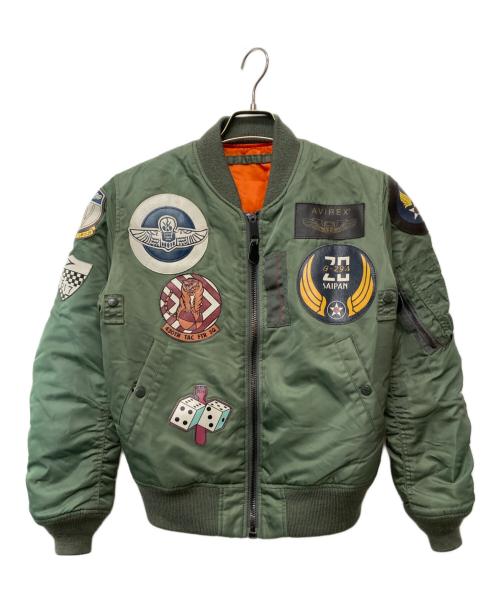 AVIREX（アヴィレックス）AVIREX (アヴィレックス) トップガン MA-1 フライトジャケット グリーン サイズ:MEDIUMの古着・服飾アイテム