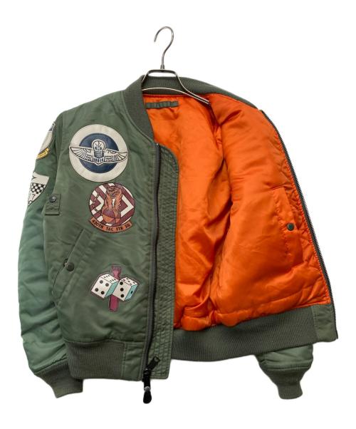 AVIREX（アヴィレックス）AVIREX (アヴィレックス) トップガン MA-1 フライトジャケット グリーン サイズ:MEDIUMの古着・服飾アイテム