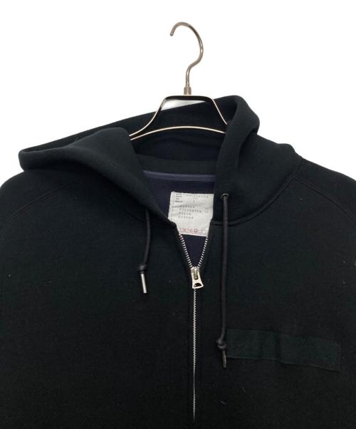 sacai（サカイ）sacai (サカイ) NylonTwillMixSpongeSweatBlouson ブラック サイズ:4の古着・服飾アイテム